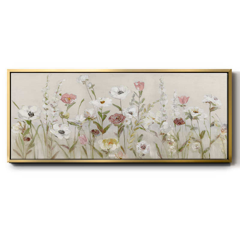 Blooming Around - Toile encadrée, H 8 po x l 20 po