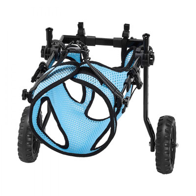 Dog Wheelchair for Back Legs, Adjustable 2 Wheels Pet Wheelchair, Lightweight  Dog Cart with Shock-Absorbing Wheels, Mobility Support Wheel Chair for Disabled Injured Dogs up to 33lbs, Medium
