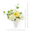 Peonies and Hydrangeas Arranged in Ceramic Vase