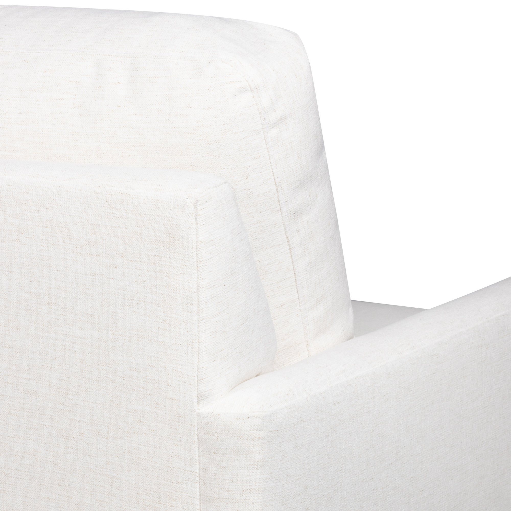 Savannah Upholstered Corner Sectional, Lena Off White Performance Linen Blend