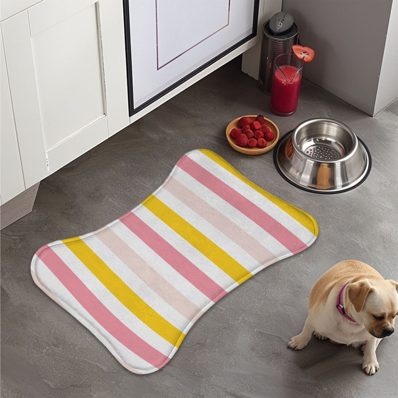 Tapis d'alimentation en os 1 pièce Rosy, Petit (14 po)
