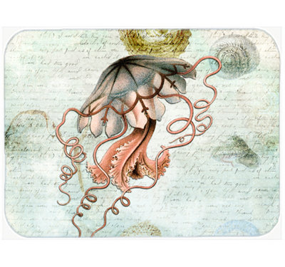 Caroline's Treasures Jellyfish Glass Cutting Board