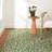 Winter Pinecones Green Machine Washable Rug-103619900