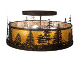 Tall Pines 4 - Light Semi Flush Mount