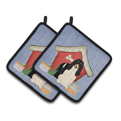 Caroline's Treasures Dog House Polyester Potholder