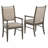 Cipolla Wood Finish Beige Fabric Arm Chair-105513481
