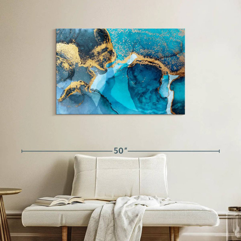 Avery Gold And Blue Marble