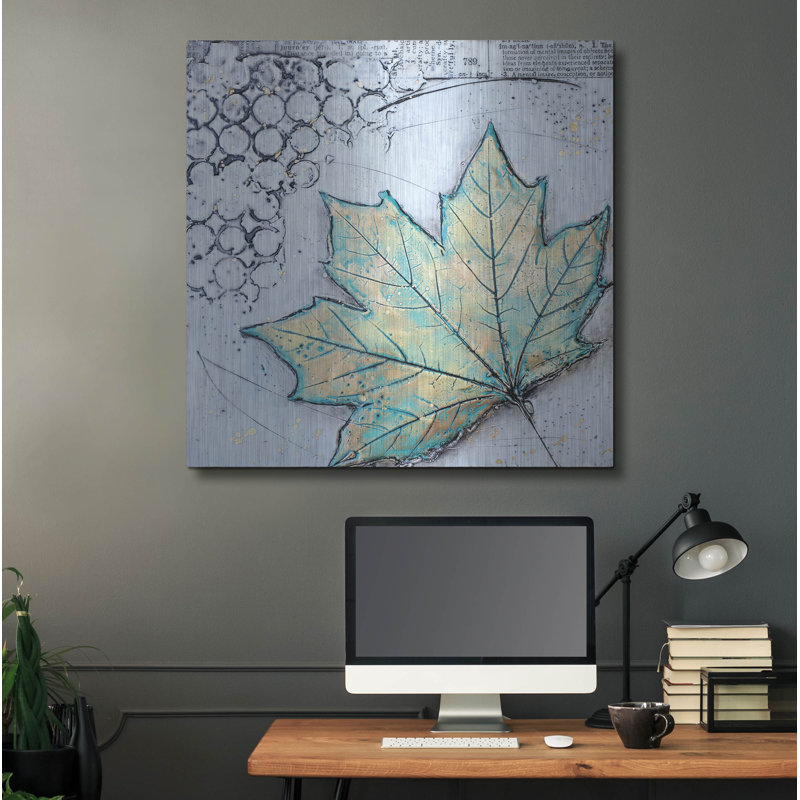 «Channeling Fall 2» par Britt Hallowell, art mural en métal, H 36 po x l 36 po