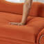 Chaise longue moderne avec rangement et coussin lombaire