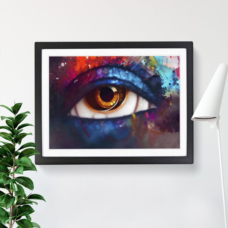 Glittering Eye Vol.1 - Framed Print, Black, 46cm H x 64cm W x 2cm D