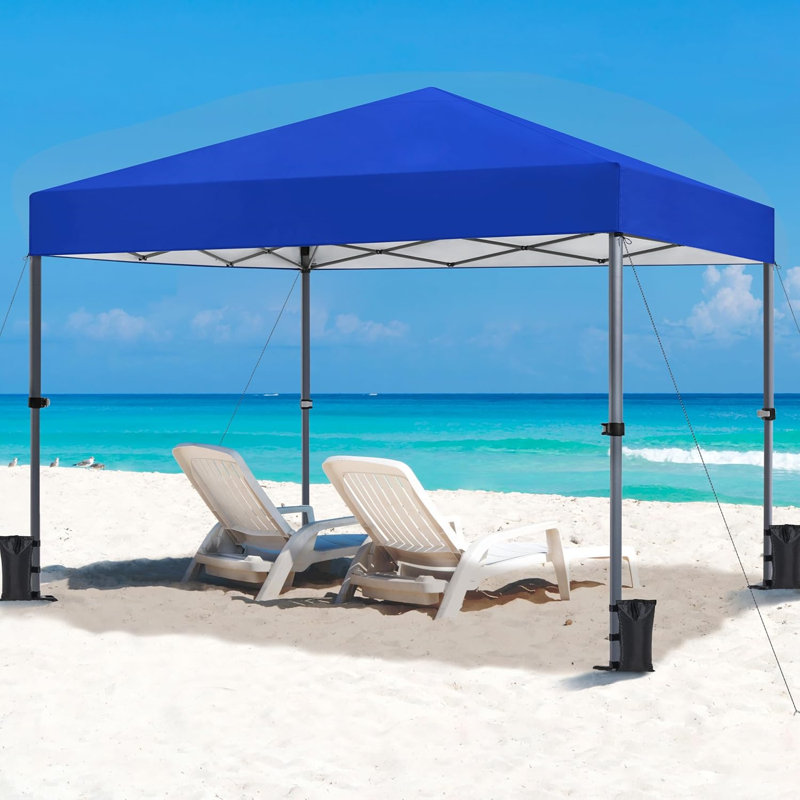 10X10 Ft Pop Up Canopy Tent - Instant Setup Outdoor Shade Shelter With Carry Bag, Waterproof & UV Protection For Parties, Camping, Beach, And Backyard Events