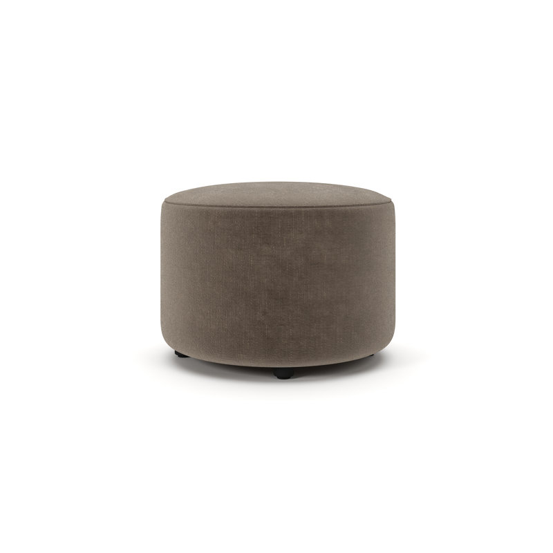 Murano 30" Cotton Ottoman, Andrew Driftwood Performance Chenille