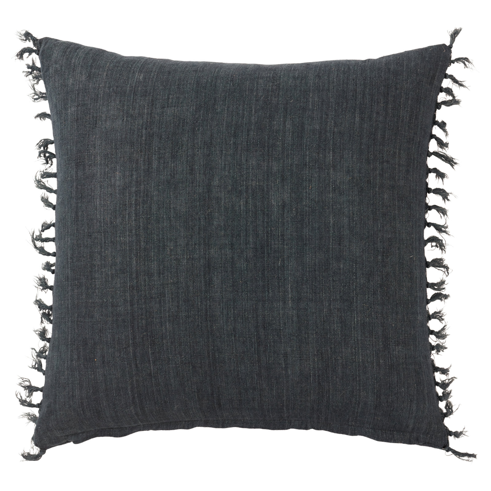 Sharron Square 100% Linen Pillow, Dark Slate, Down