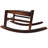 Oversized Brown Rocker Chair With Tall Back, Fir Wood, Smooth Rocking, Indoor/Outdoor Decor Rocking For Indoor And Outdoor, Oversized, Wide , Comfortable Seat-268343963