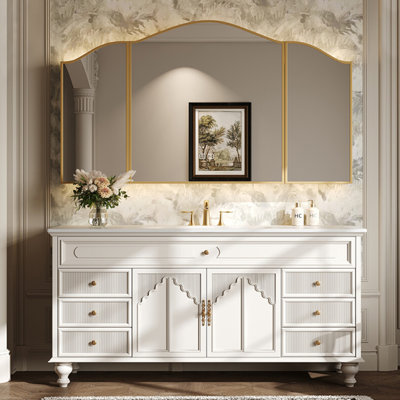 French retro style bathroom Vanity