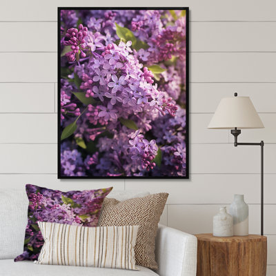 «Lilacs mauves», impression sur toile