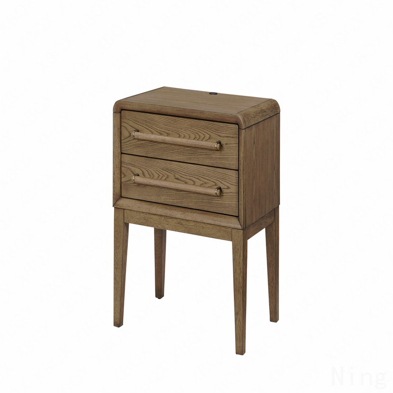 Table de chevet de petite taille, Brun