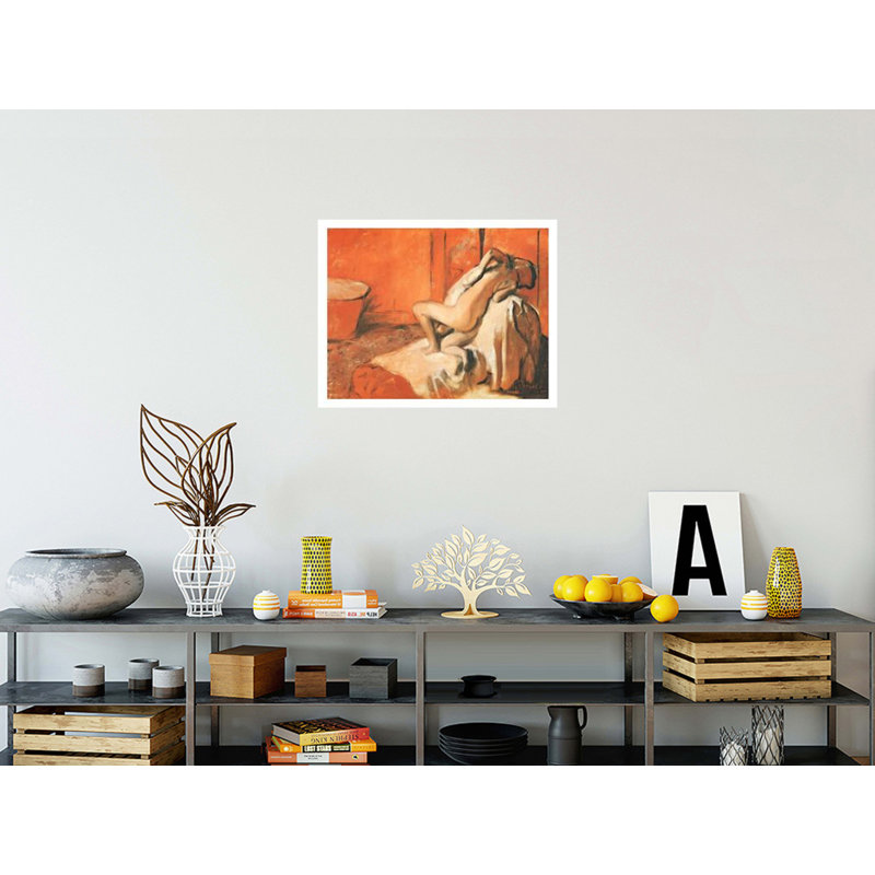 «After the Bath» par Edgar Degas - Estampe numérique, H 22 po x l 28 po