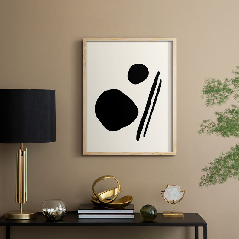Sticks & Stones III V30, reproduction d'art encadrée - bois massif, Naturel, H 30 po x l 24 po