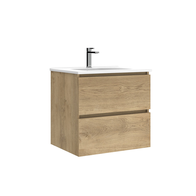 Flora 24'' W Single Vanity, Natural Oak