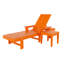 Ensemble de chaises longues inclinables 75,5 "avec table Joubert-94376758