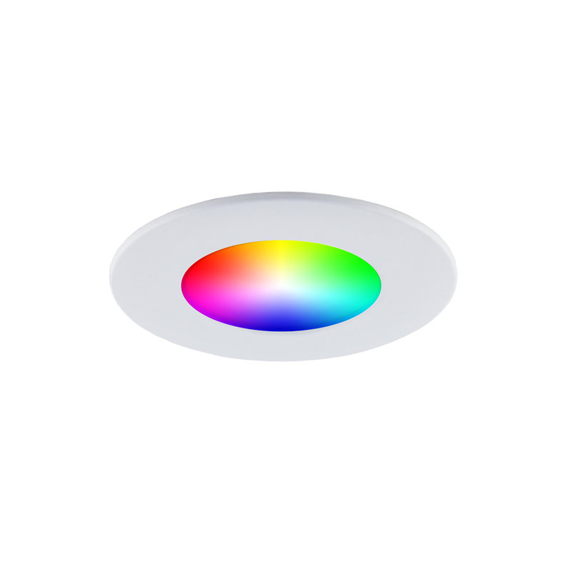 4.5'' White Circular RGB LED Smart Recessed Light