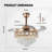 Kailie 42'' Ceiling Fan with LED Lights