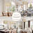 Ardita Rattan Pendant Light - Ivory White Drum 1-Light Polished Handwoven Dimmable Hanging Light For Kitchen Island, Kitchen, Dining Room, Living Room, Bedroom, Hallway or Covered Patio in Modern, Farmhouse & Boho Style-192548944-192548946-165702561
