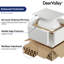 DeerValley 415 x 340 x 150mm White Ceramic Oval Countertop Basin Bathroom Sink