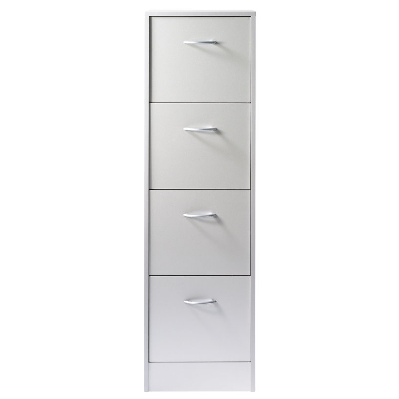 Caulkins 41.4cm Wide 4 -Drawer File Cabinet, Aluminium