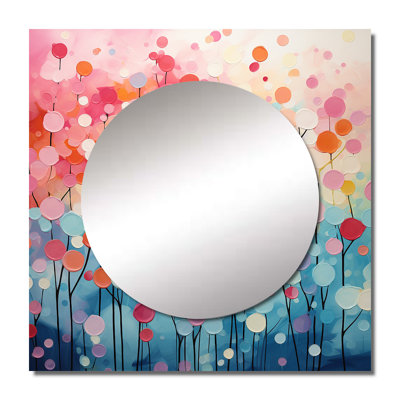 Rockie - Abstract Collages Large Square Mirror Wall Decor For Bedroom