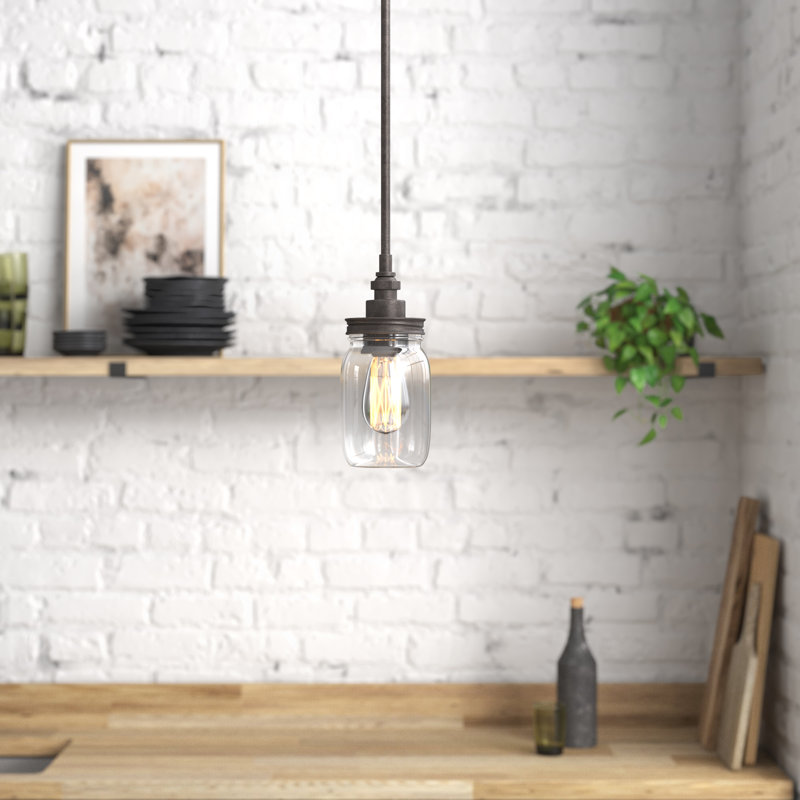 Luminaire suspendu en pot 1 lumière Claude