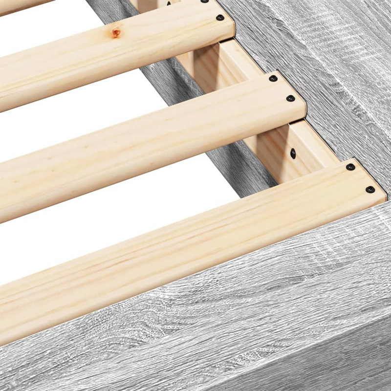 Bormann Bed Frame, 100 x 200 cm, Grey Sonoma