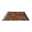 Tapis oriental multicolore tissé à la machine Oriental-1523055920