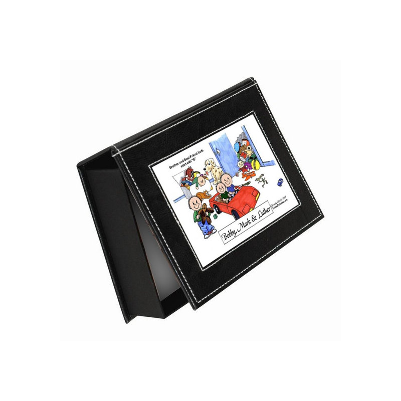 Faux Leather Memory Box