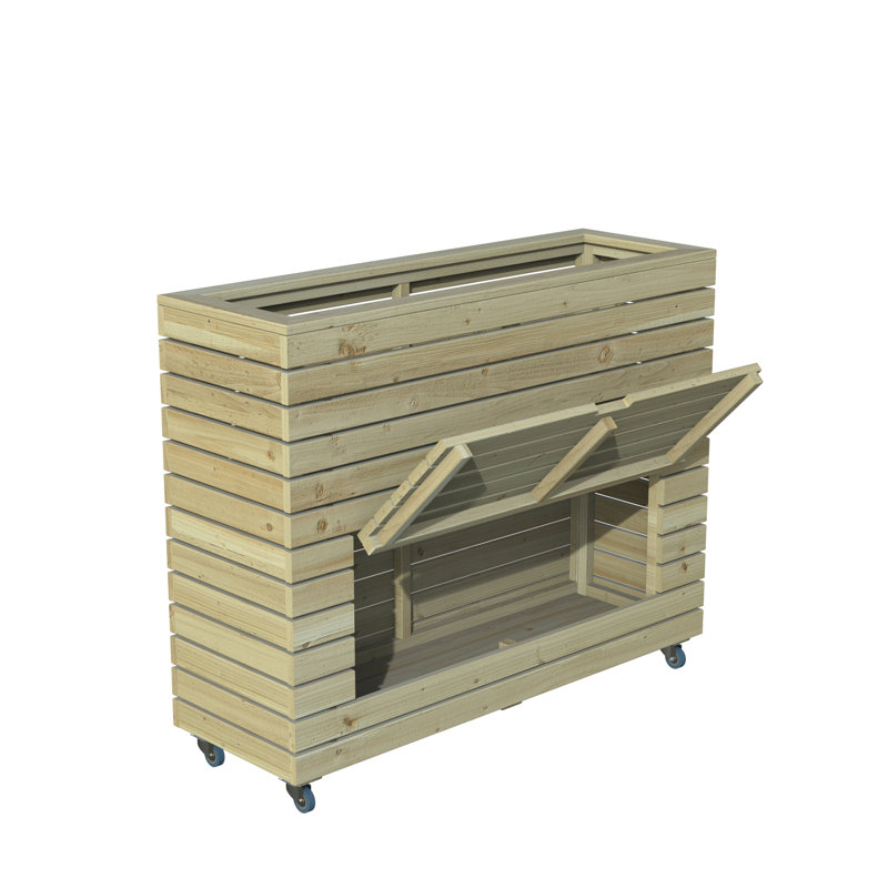 Wood Planter Box, 97.2cm H x 120cm W x 40cm D