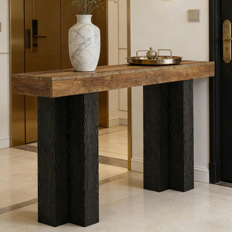 Table de canapé étroite, console, table de rangement pour hall d'entrée