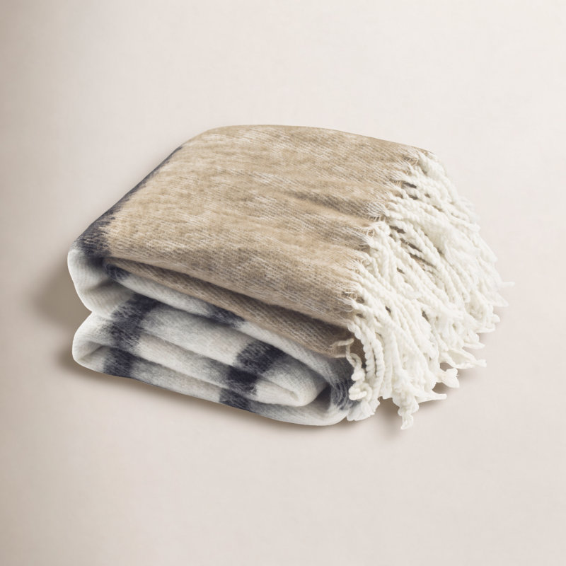 Kannon Hand Woven Striped Throw Blanket