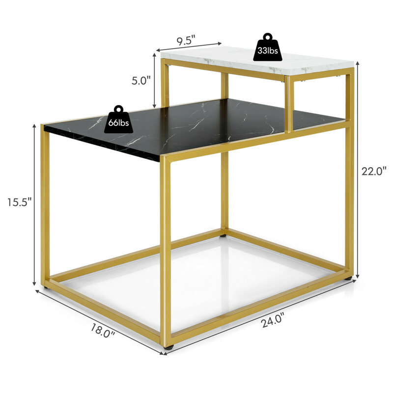 Table de bout avec rangement Frame