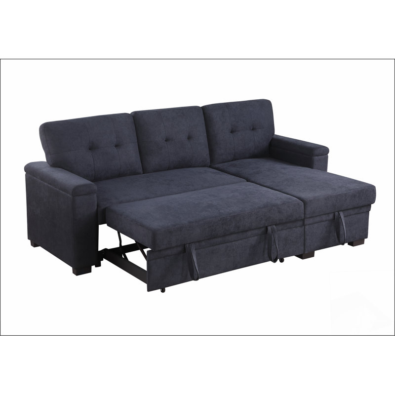 Tissu avec canapé à accoudoirs carrés, Gris foncé