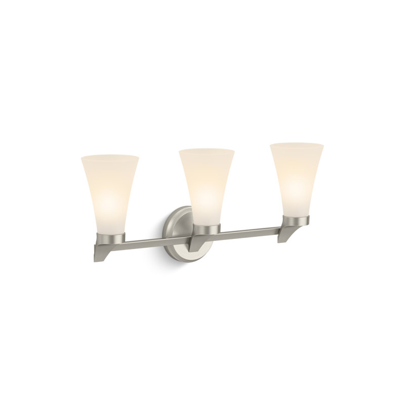 Simplice 22-5/8 In. Three-Light Sconce, Brushed Nickel