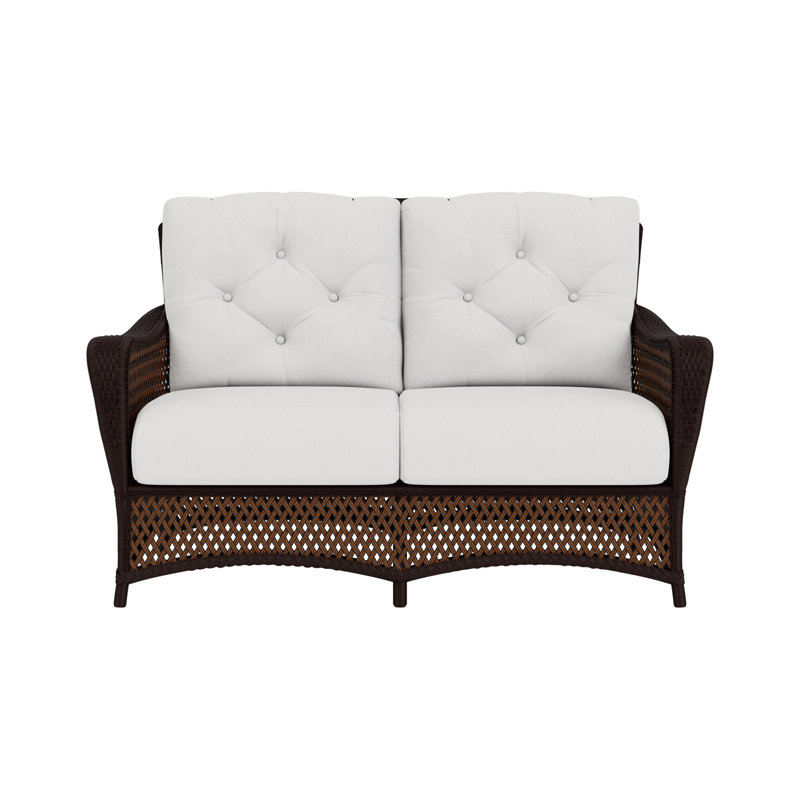 Grand Traverse Outdoor 2 - Seat Loveseat, Caramel, Exquisite Aloe