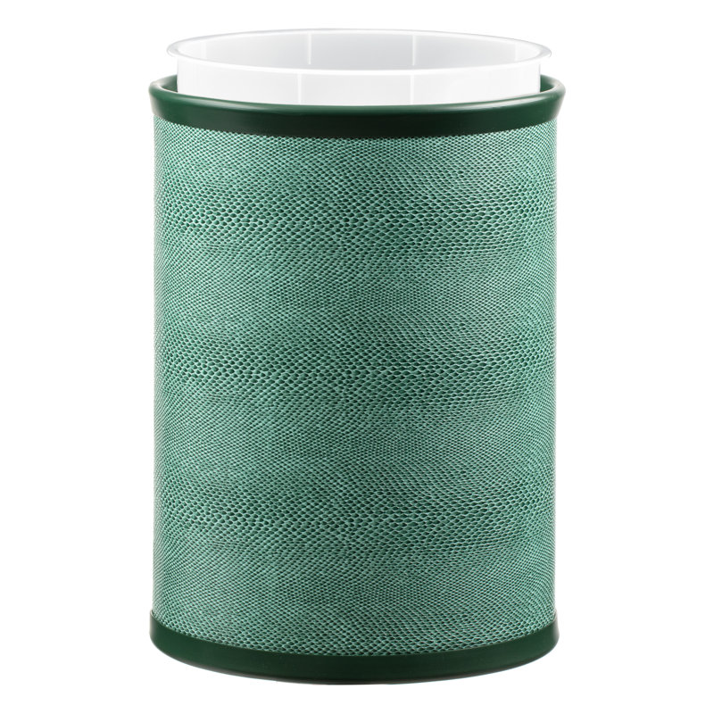 Dwala Plastic Open Waste Basket - 3.25 Gallons, Exotic Peacock