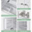 Meuble-lavabo blanc 30 po sans assemblage