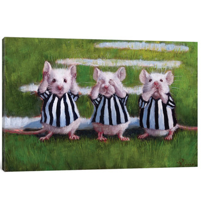 " Three Blind Mice " by Lucia Heffernan Painting Print