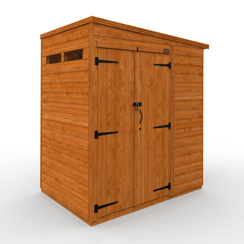 4x6w TigerFlex® Shiplap Pent Security Double Door Shed