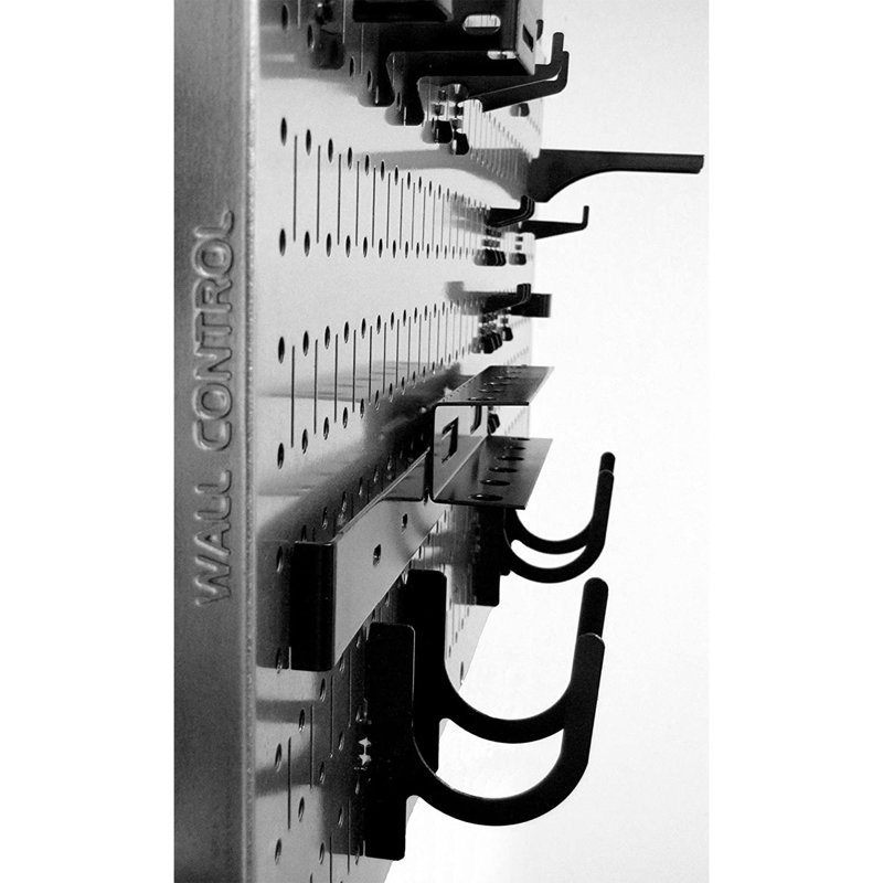Wall Control Horizontal Pegboard Garage Tool Organizer, Metallic