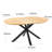 Top Extendable Coffee And Office Table With Stout Metal Legs, 120/160X120x75cm, Oak Hue, Thought - Through Design Legs For Multiple Indoor Settings, Colored Style, Simple Setup Process