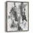 Graphite Abstract III Framed Print - Solid Wood-1085470526