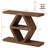 39.4" Farmhouse Console Table With 3-tier Storage Shelves, Narrow Entryway Table, Rustic Sofa Table Behind Couch For Hallway, Foyer, Living Room, Apartment Entry, Modern Wooden Entry Table, Walnut